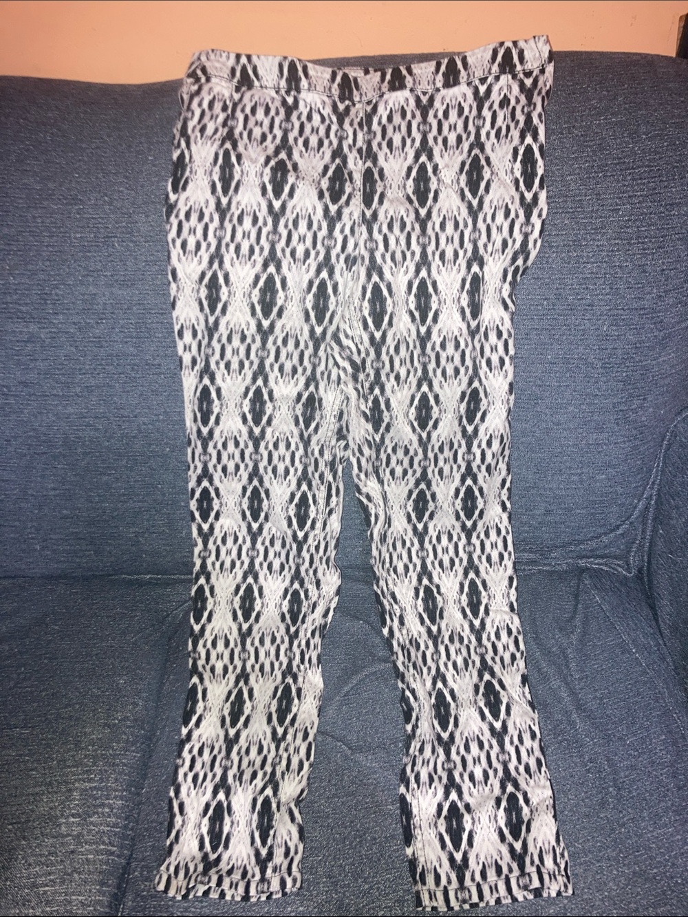 H&M Black & White Geo-Pattern Girls' Leggings